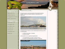 Tablet Screenshot of loretoperu.com